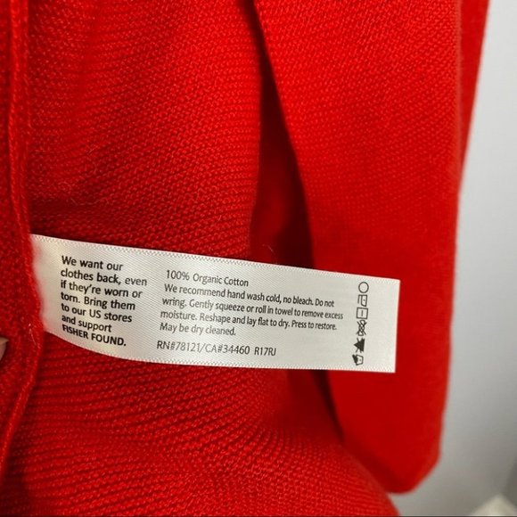 Eileen Fisher Organic Cotton Rib Knit Open Cardigan Sweater - Picture 7 of 7